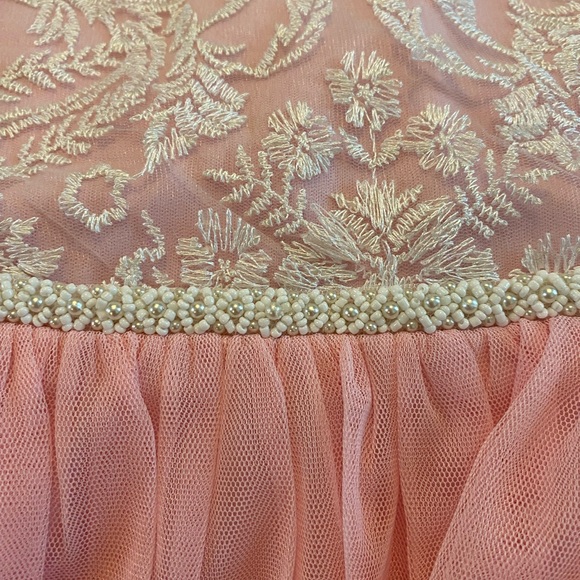 Speechless Kids Girls beautiful sparkling lace pink floral Hi-Low Dress size 5 - Picture 13 of 13